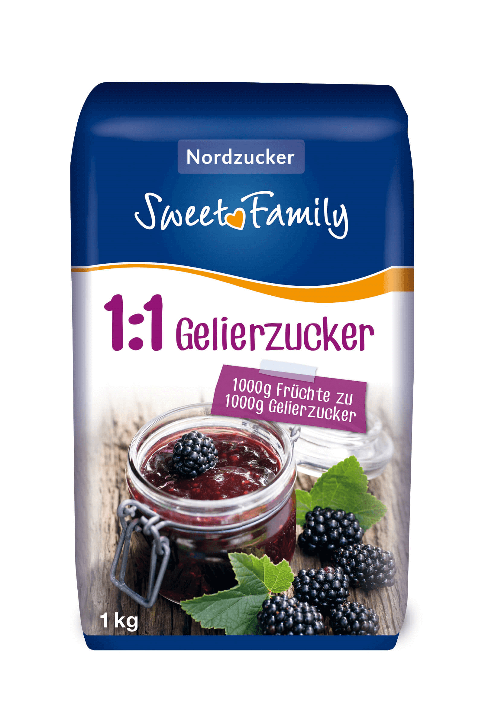 Želírovací cukor SweetFamily 1kg  1:1 